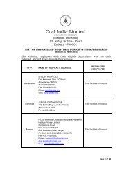 coal india medical smart card|coal hospitals in India.